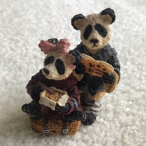Boyds Bears & Friends Resin panda carryout Noahs Ark Series Vintage